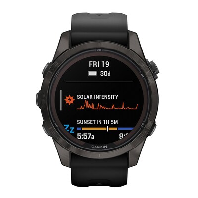 Garmin fenix 7S Pro Smart Watch, 42 mm, Carbon Gray & Black (GRM0277610)