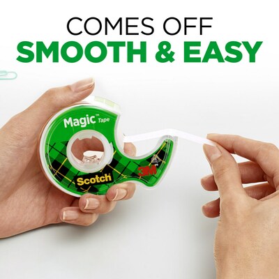 Scotch Magic Invisible Clear Tape Refill, 0.75" x 16.67 yds., 1" Core, 2 Rolls/Pack (122DM-2)