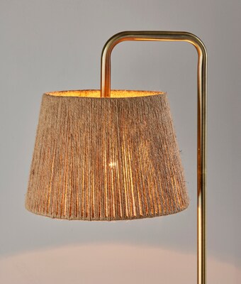 Simplee Adesso Tahoma 59"H Antique Brass Floor Lamp with Rope Shade (SL9501-21)
