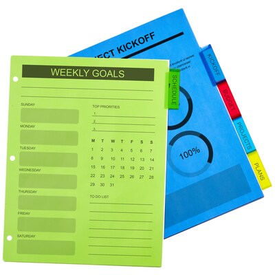 Avery Big Tab Insertable Plastic Divider, 5 Tabs, Multicolor, 1 Set (11900)