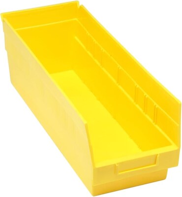 Quantum Storage Store More 6" Shelf Bin, Yellow (QSB204YL)