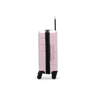 Swiss Mobility DXB Collection 3 Piece Hardside Spinner Luggage Set, Blush Pink (HLG6303SM-BLUSH)
