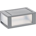 Iris Mini Storage Drawer, Gray/Translucent White (500221)