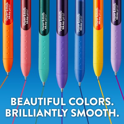 Paper Mate InkJoy Retractable Gel Pen, Medium Point, 0.7mm, Assorted Ink, 30/Pack (2132015)