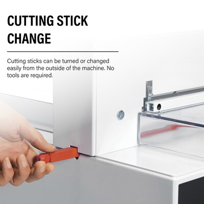 Triumph 4350 16 7/8" Guillotine Paper Cutter, White (CU0452)