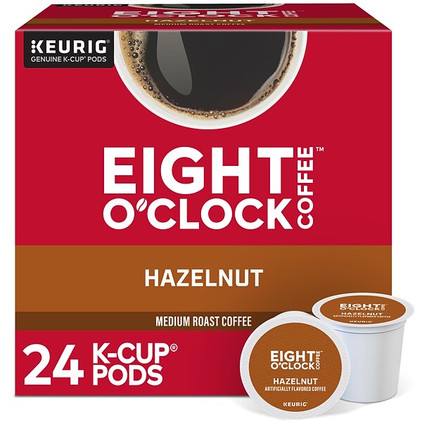 Eight OClock Hazelnut Coffee, Keurig® K-Cup® Pods, Medium Roast, 24/Box (6406)