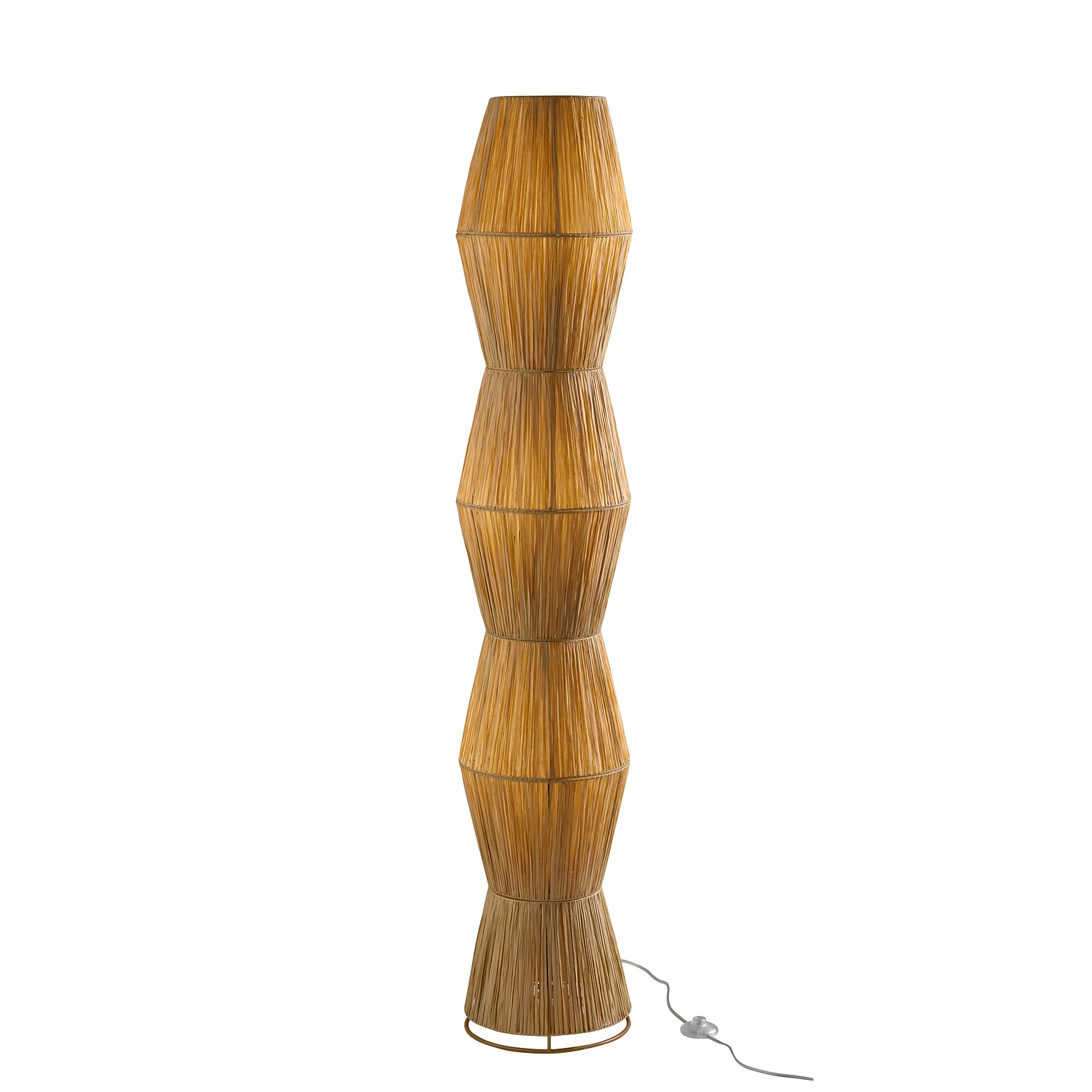 Adesso Renata 65.5H Floor Lamp with Paper Raffia Shade (4107-12)