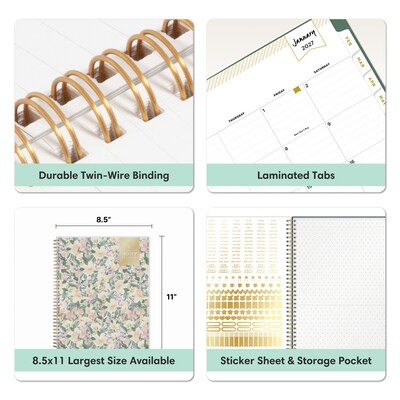 2027 Blue Sky Day Designer 8.5" x 11" Weekly & Monthly Planner (161681)