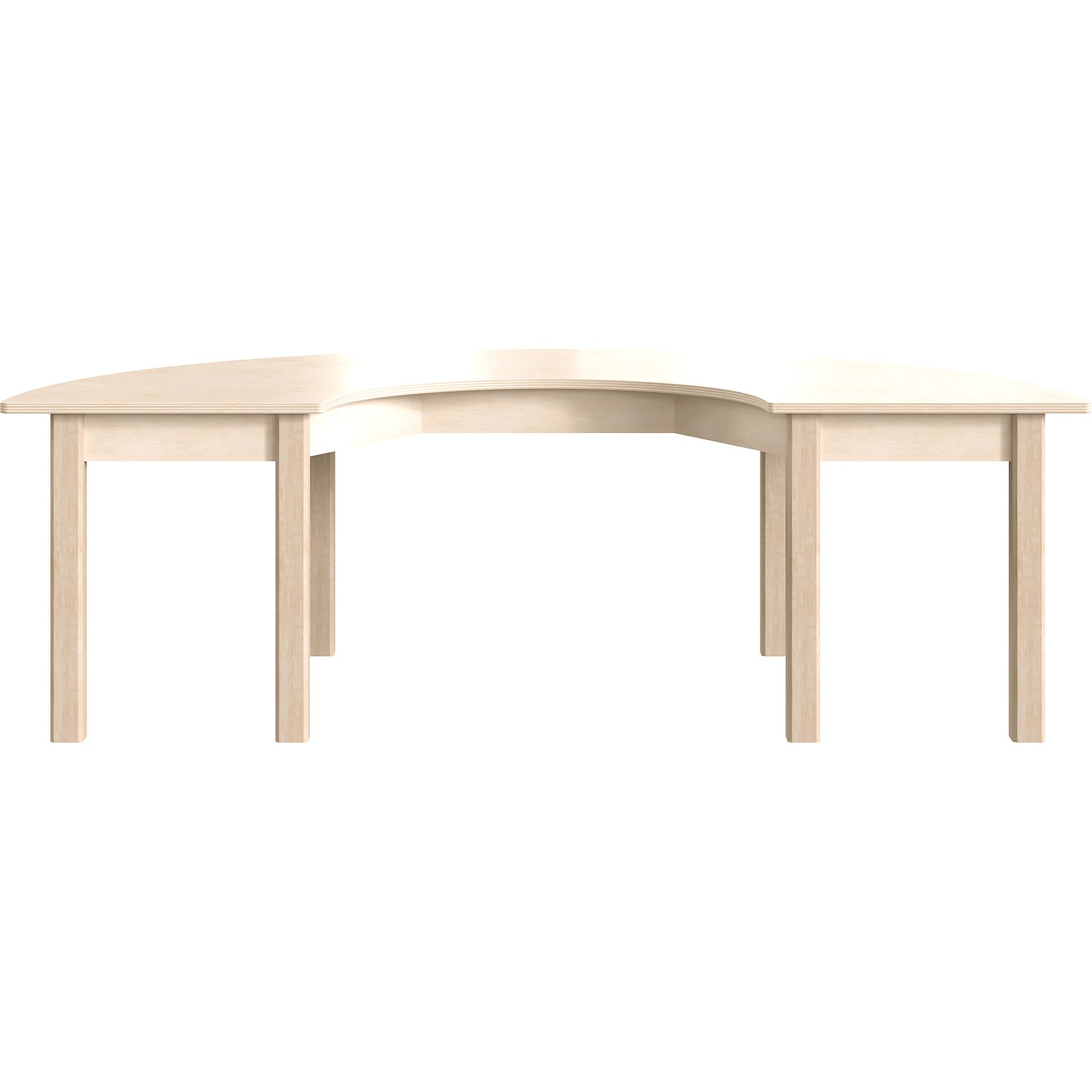 Flash Furniture Bright Beginnings Hercules 59 Semi-Circle Table, Beech (MK-ME088014-GG)