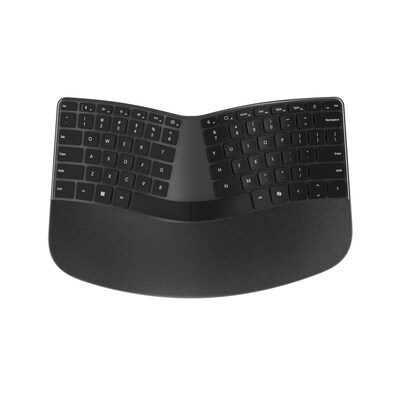 Incase Designed by Microsoft Compact Ergonomic Wired Keyboard, Black (MI9-00001)