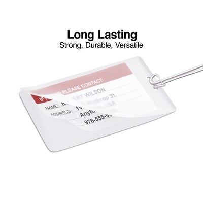 Staples Luggage Tag Size Thermal Laminating Pouches, 5 mil, 25 pack