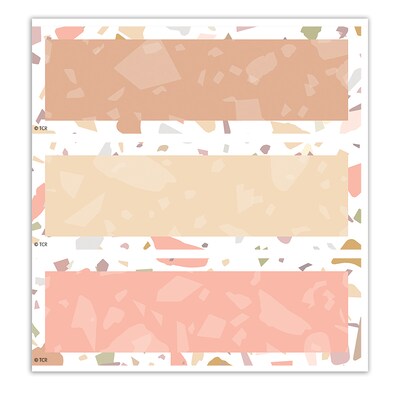Teacher Created Resources Terrazzo Tones Magnetic Labels Accents, Multicolored, 20/Pack, 2 Packs (TCR77066-2)