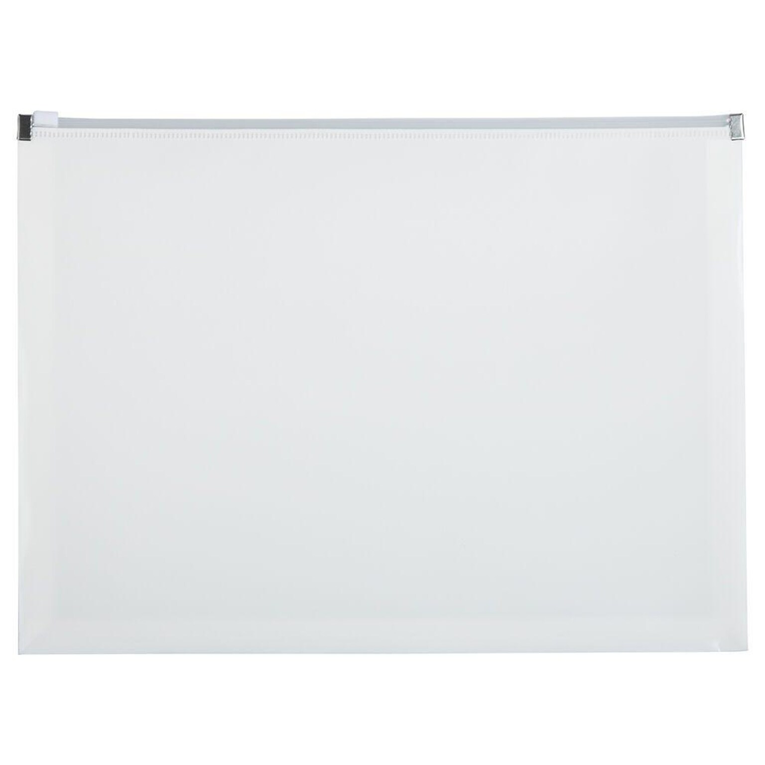 JAM Paper Premium Plastic Document File, Letter, White, 3/Pack (218Z1WHX3)