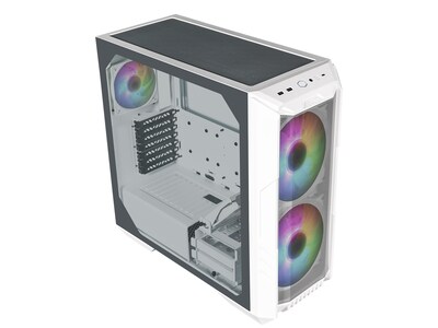 Cooler Master HAF 500 ATX Mid-Tower Computer Case, White (H500-WGNN-S00)