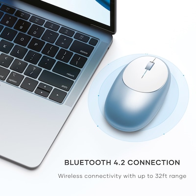 Satechi M1 Wireless Ambidextrous USB Mouse, Blue (ST-ABTCMB)