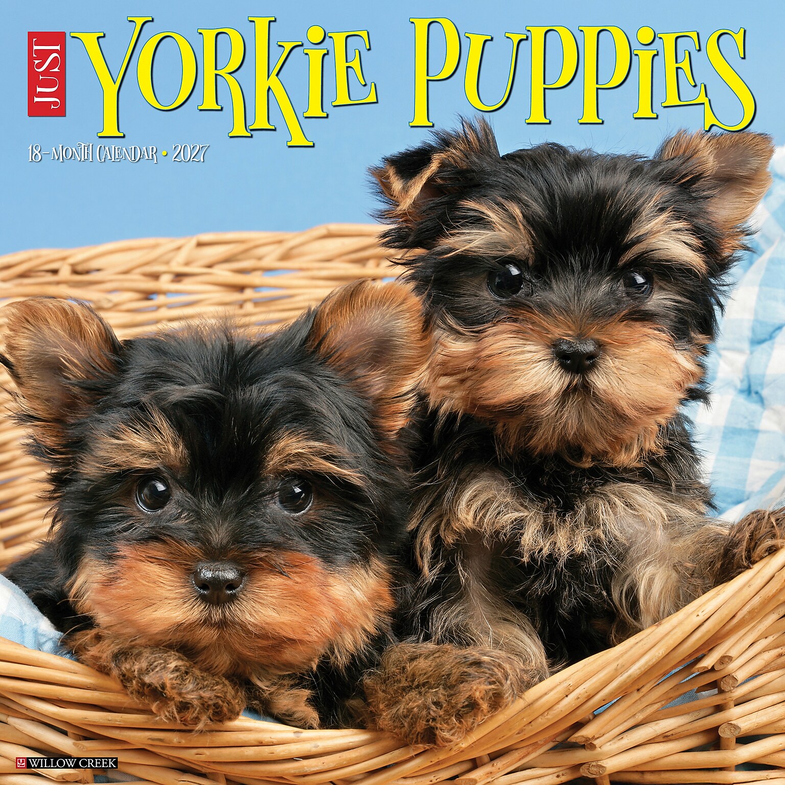 2027 Willow Creek Yorkie Puppies 12 x 12 Monthly Wall Calendar, Assorted Colors (63101)