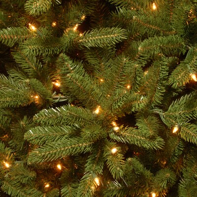 National Tree Company 6.5 ft. Pre-Lit Grande Fir Pencil Slim Artificial Christmas Tree with Clear Lights (PEGF4-334-65)