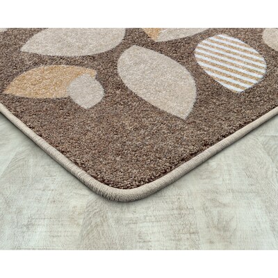Joy Carpets Shady Grove Nylon 54 x 78 Machine Tufted Rug, Neutral (1942C-02)