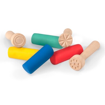 JOVI Plastilina Modeling Clay Baby School Pack, 20 Bars & 9 Stamps (JOV37120)