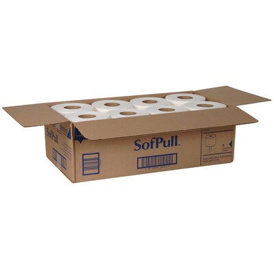 SofPull Junior Centerpull Paper Towels, 1-ply, 275 Sheets/Roll, 8 Rolls/Pack (28125)