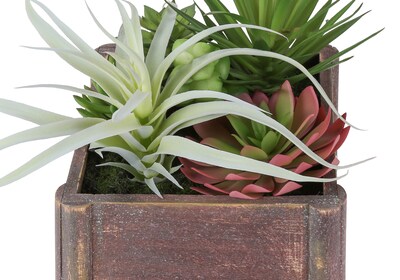 Monarch Specialties Inc. 10" Artificial Succulent in Pot, 2/Set (I 9371)
