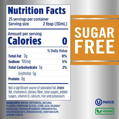 Splenda Salted Caramel Sugar-Free Syrup, 6/Carton (HFP00584)