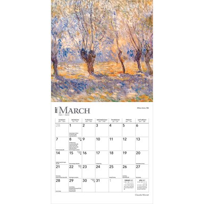 2027 BrownTrout Claude Monet 7" x 7" Monthly Wall Calendar (9798330709540)