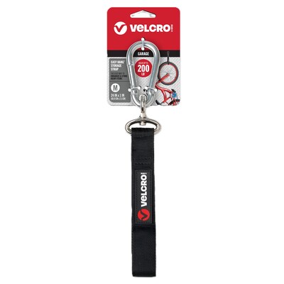 VELCRO Brand EASY HANG Medium Strap, Black (VEL-30121-USA)
