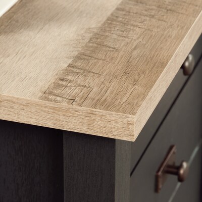 Sauder Cottage Road 65"W L-Shaped Desk, Raven Oak (431264)