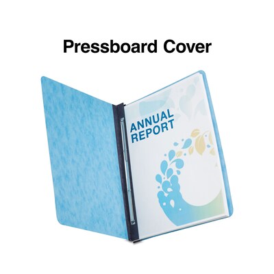 Quill Brand® Prong-Style Pressboard Covers, 8-1/2" x 11", Light Blue (740409)