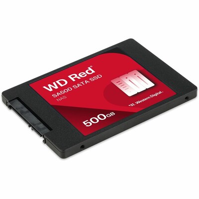 Western Digital Red SA500 500GB 2.5 Inch SATA III Internal Solid State Drive, 3D NAND (WDS500G1R0A-68A4W0)