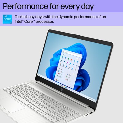 HP 15-dy2713st 15.6" Laptop, Intel Core i3-1125G4, 8GB Memory, 256GB SSD, Windows 11 (7H384UA#ABA)