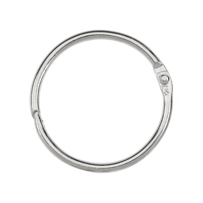 ACCO Book Rings, Silver, 100/Box (A7072204)