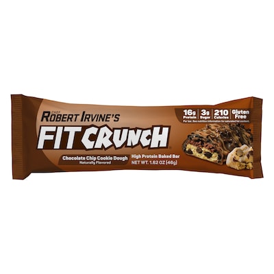 FitCrunch Gluten-Free Chocolate Chip Cookie Dough Protein Bar, 9 Bars/Box (FC203E)