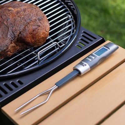 Maverick BarBFork Stainless Steel Digital Grilling Fork Thermometer, Gray (ET-54C)