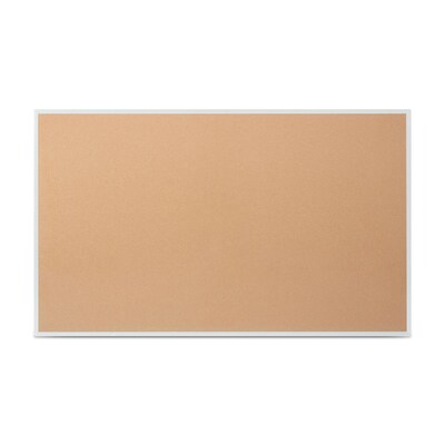 Quill Brand® Standard Durable Cork Bulletin Board, Aluminum Frame, 5W x 3H (28316-CC)