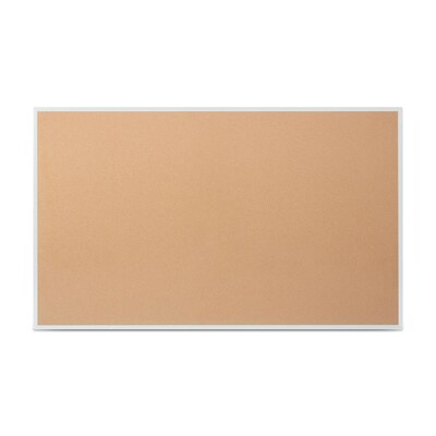 Quill Brand® Standard Durable Cork Bulletin Board, Aluminum Frame, 5W x 3H (28316-CC)