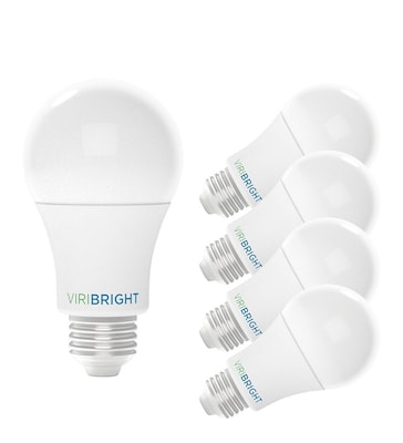 Viribright A19 8.5 Watts Bright White Household LED Bulb, 4/Pack (4640443-4)