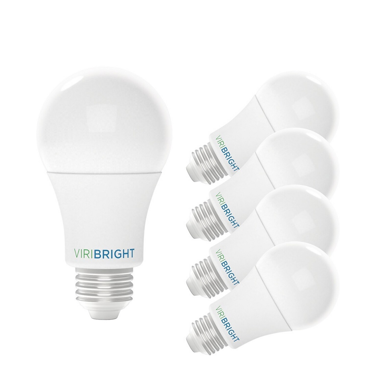 Viribright A19 8.5 Watts Bright White Household LED Bulb, 4/Pack (4640443-4)