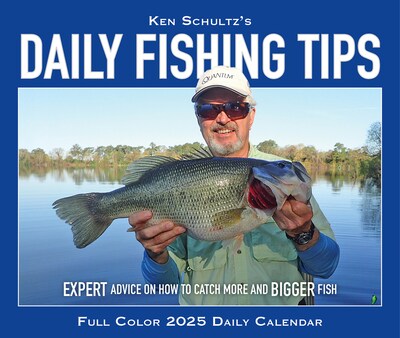 2025 Willow Creek Ken Schultz's Daily Fishing Tips 6" x 5.5" Day-to-Day Calendar, Multicolor (40904)