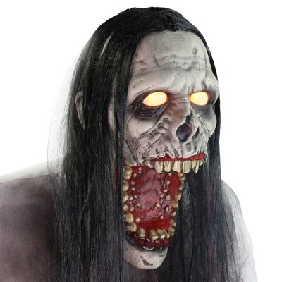 Haunted Hill Farm 5.9 ft. Motion-Activated Lurching Woman Halloween Animatronic by Tekky (HHLURCHWMN-1FLSA)