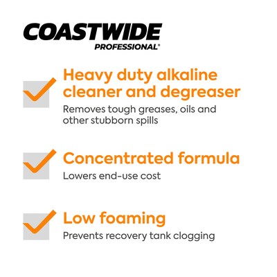 Coastwide Professional Heavy-Duty Cleaner and Degreaser Power Clean Concentrate for ExpressMix, 3.25L, 2/Carton (CW0733EM-A)