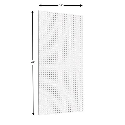 Tempered Wood Pegboard 24 x 48, Blissful White (TPB-2W)