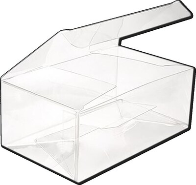JAM Paper Pop & Lock Top Clear Gift Boxes, 5 x 3 x 2, 25/pack (CB-PLB199)