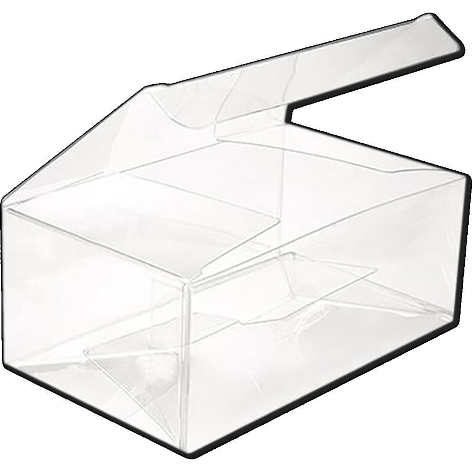 JAM Paper Pop & Lock Top Clear Gift Boxes, 5 x 3 x 2, 25/pack (CB-PLB199)