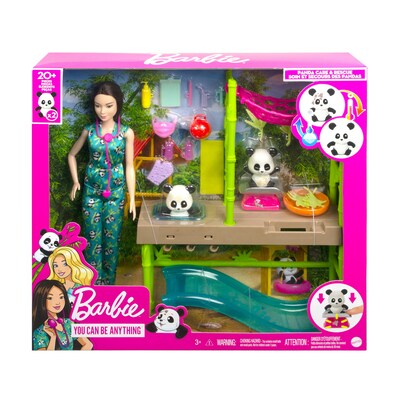 Mattel Barbie Panda Care and Rescue Playset, 3/Pack (HKT77)