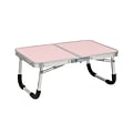 Mind Reader 16 x 23.5 Aluminum/MDF Lap Desk/Laptop Stand With Collapsible Legs, Pink (TAFOLAP-PNK)