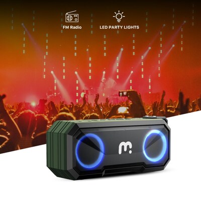 MyBat Pro Bluetooth Wireless Water Resistant Speaker, Army Green (SPG008001)