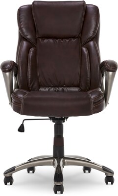 Serta Bonded Leather Executive Chair, Biscuit Brown (CHR200090)