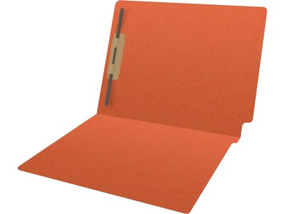 Medical Arts Press Reinforced End Tab File Folder, Straight Cut, Letter-Size, Orange, 50/Box (S-01601-ORG)